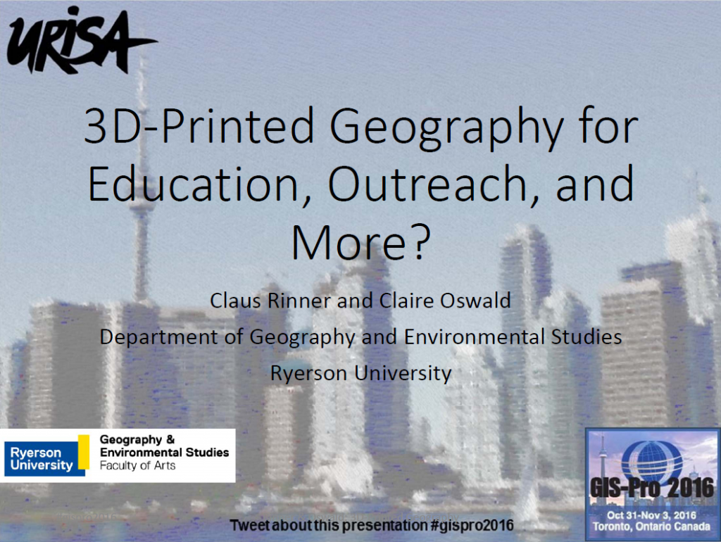 Home, GIS Professionals Ryerson Geography at URISA’s 54th